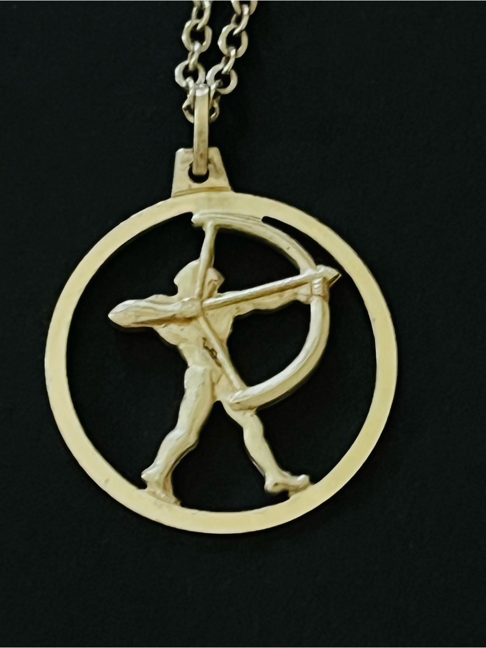Krementz sterling silver zodiac Sagittarius necklace